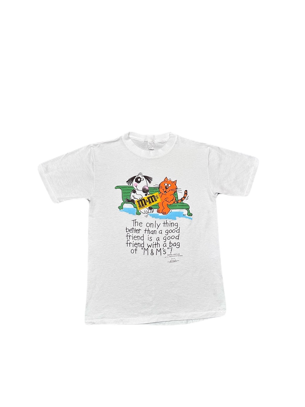 Vintage 1988 Shoebox Greetings M&Ms Promo Shirt Large Single Stitch